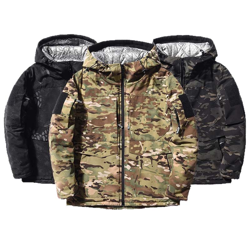Hunting Outdoor Jacket - Men Heating Parkas Tactical Jacket Winter