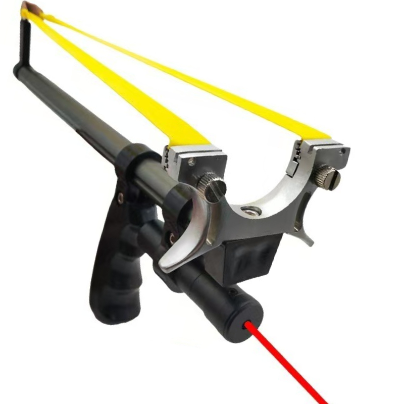 Outdoor Hunting Products - Metal Laser Slingshot High Elasticity Long-range