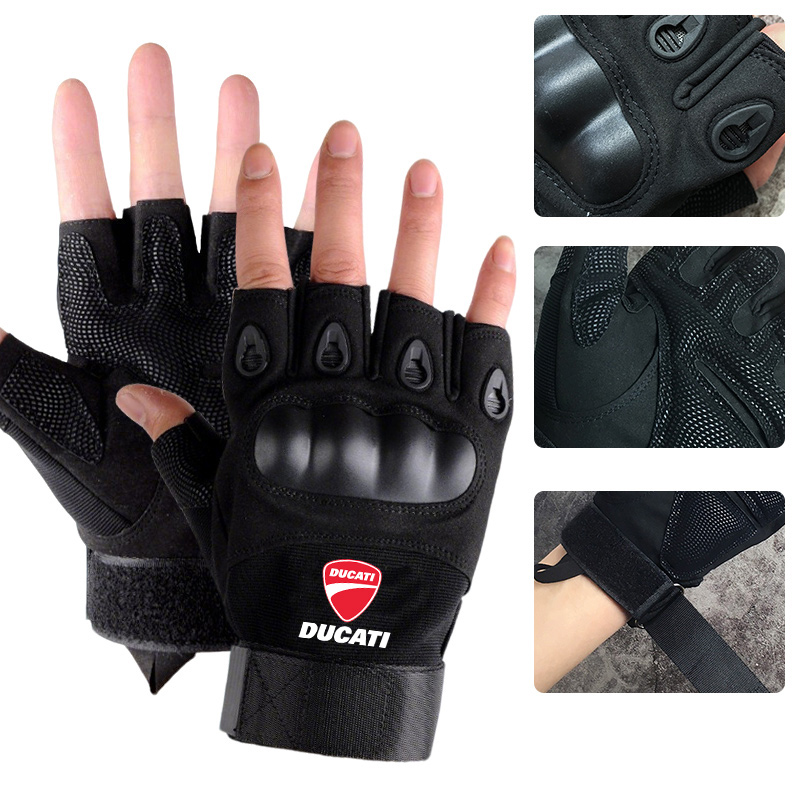Outdoor Hunting Gloves - Tactical Hard Knuckle Half Finger Gloves