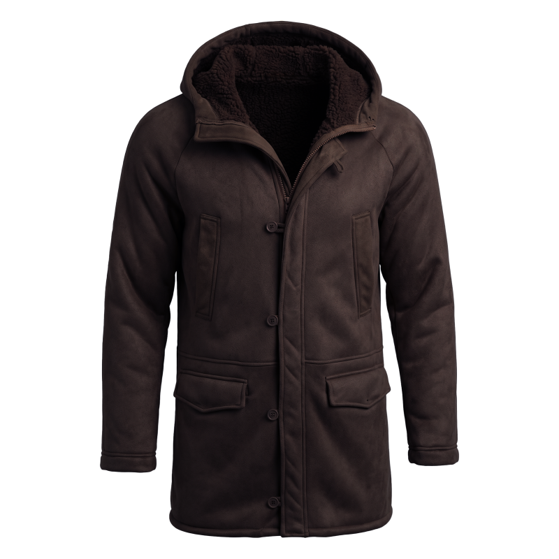 New Men's Faux Fur Lined Hoode - مراجعة Hunting Outdoor Jacket وسعره