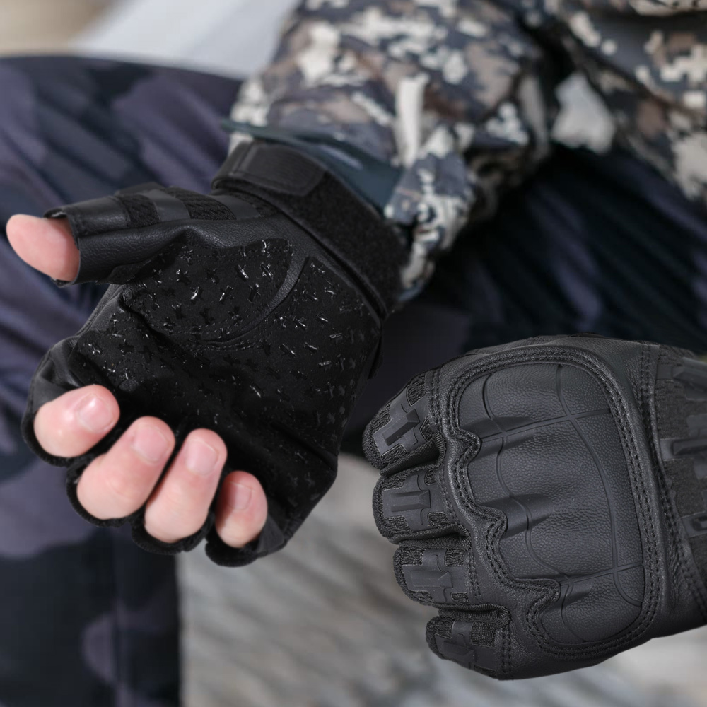 Men Tactical Half Finger Glove - مراجعة Outdoor Hunting Gloves وسعره