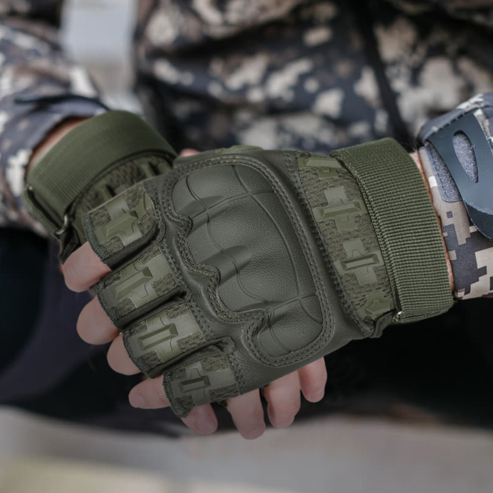 Men Tactical Half Finger Glove - مراجعة Outdoor Hunting Gloves وسعره