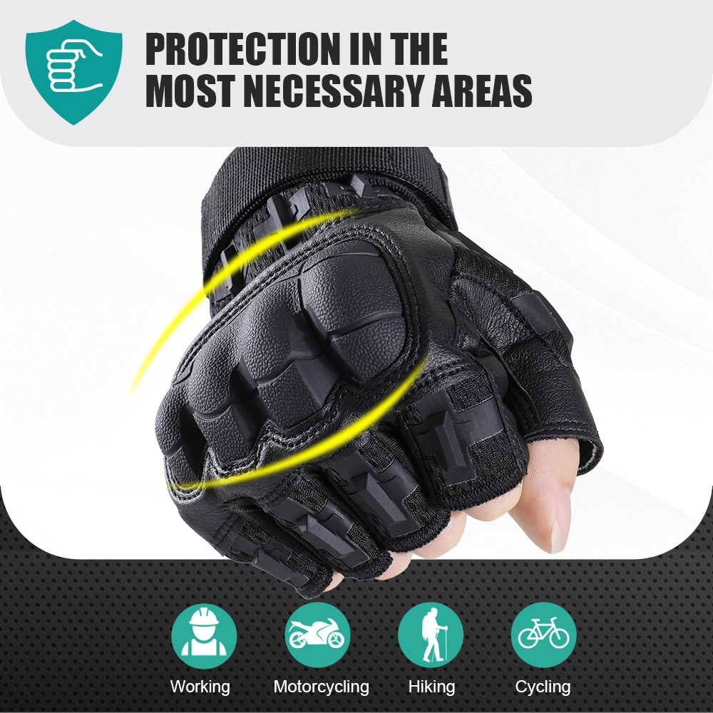 Men Tactical Half Finger Glove - مراجعة Outdoor Hunting Gloves وسعره