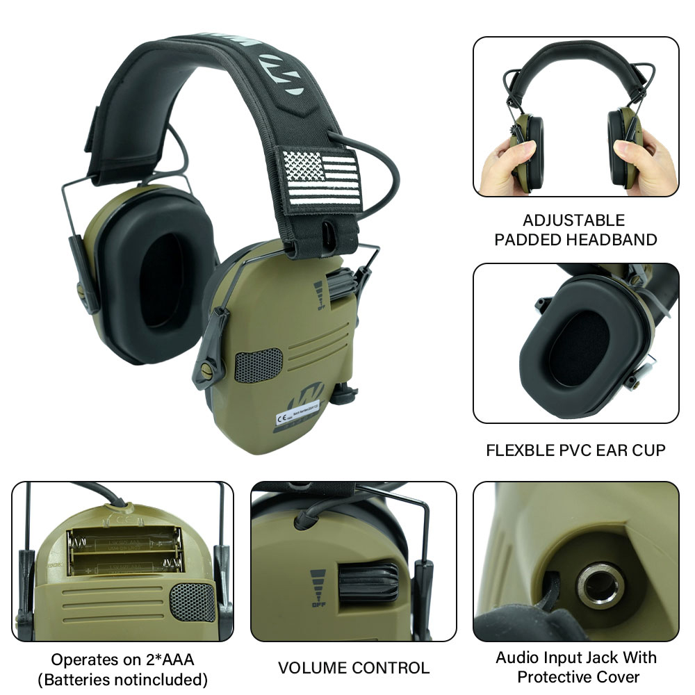Outdoor hunting/shooting earmu - مراجعة Shooting Ear Muff وسعره
