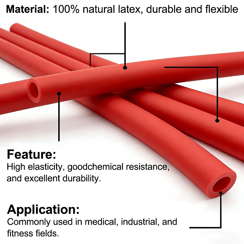 Red Natural Latex Rubber Tube  - مراجعة Outdoor Hunting Products وسعره
