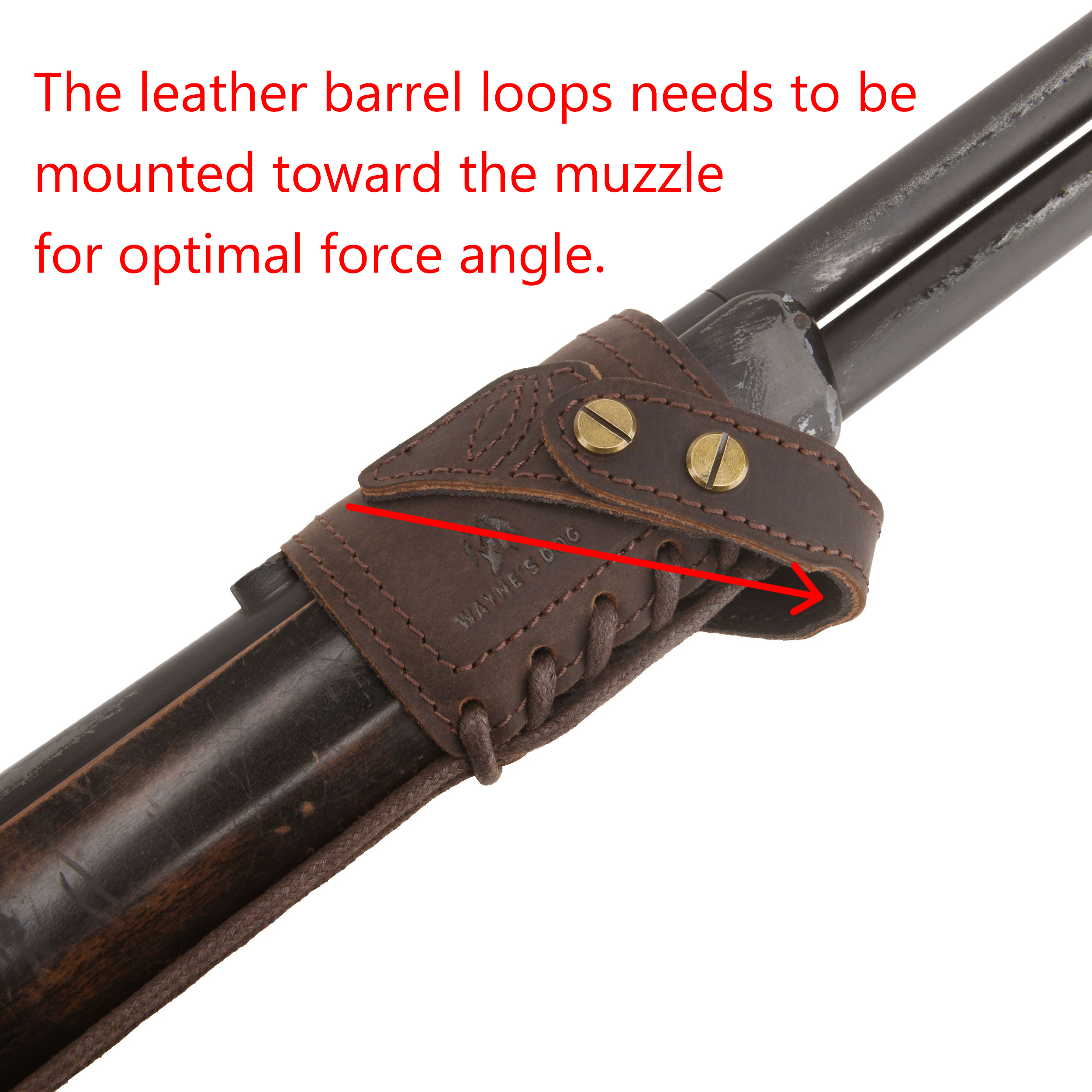 WAYNE'S DOG Leather Gun Barrel - مراجعة Rifle Sling Swivel وسعره