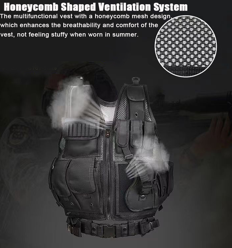 Adjustable Molle Tactical Vest - مراجعة Hunting Outdoor Jacket وسعره