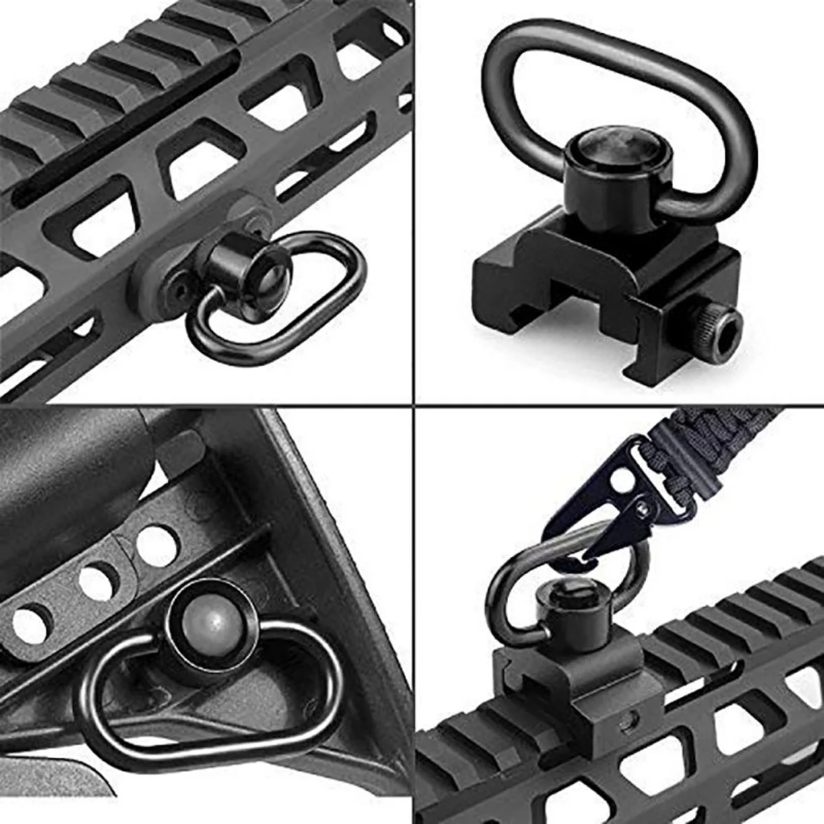 Tactical Strap Gun Sling Swive - مراجعة Rifle Sling Swivel وسعره