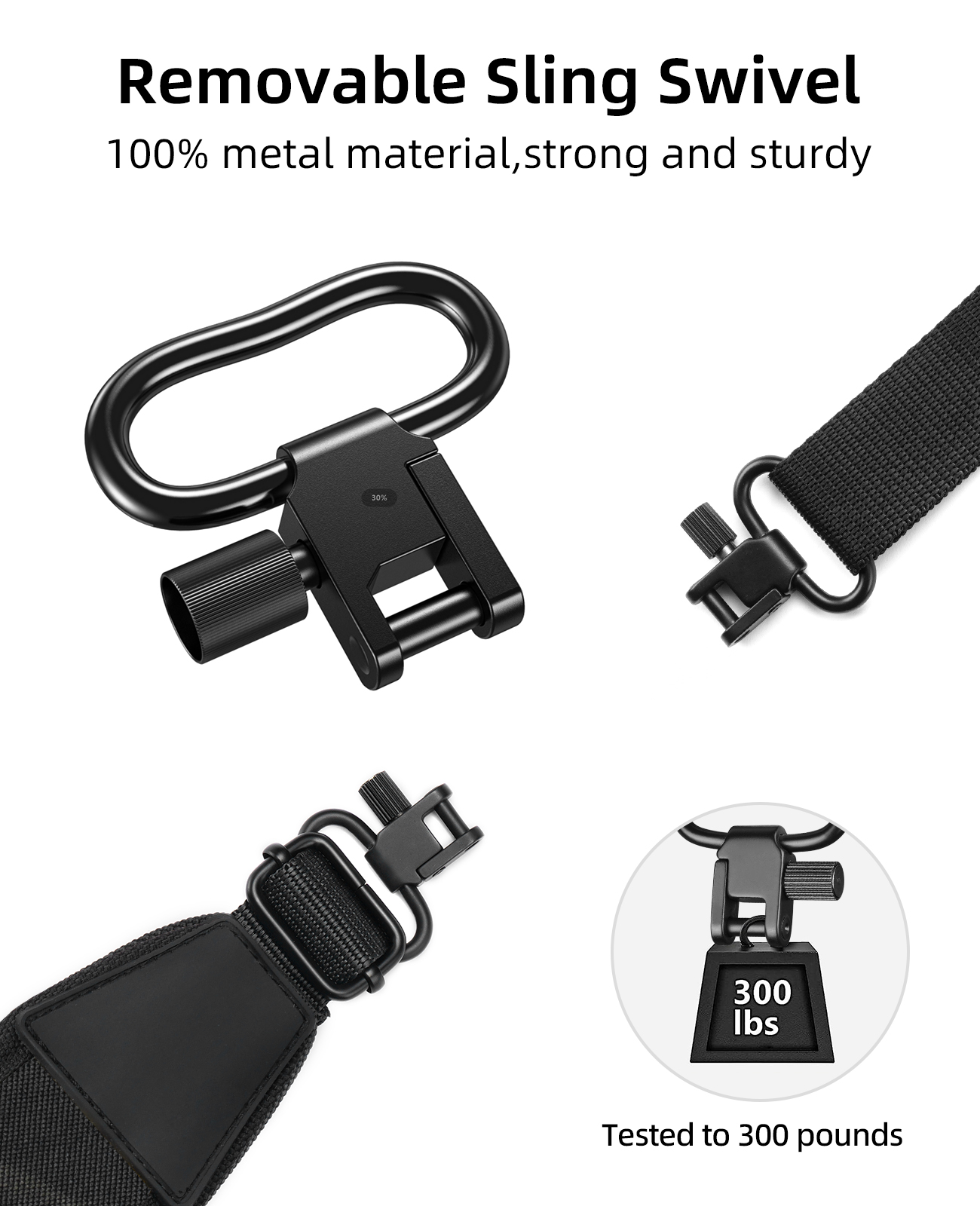 Two Point Rifle Sling with Wid - مراجعة Rifle Sling Swivel وسعره