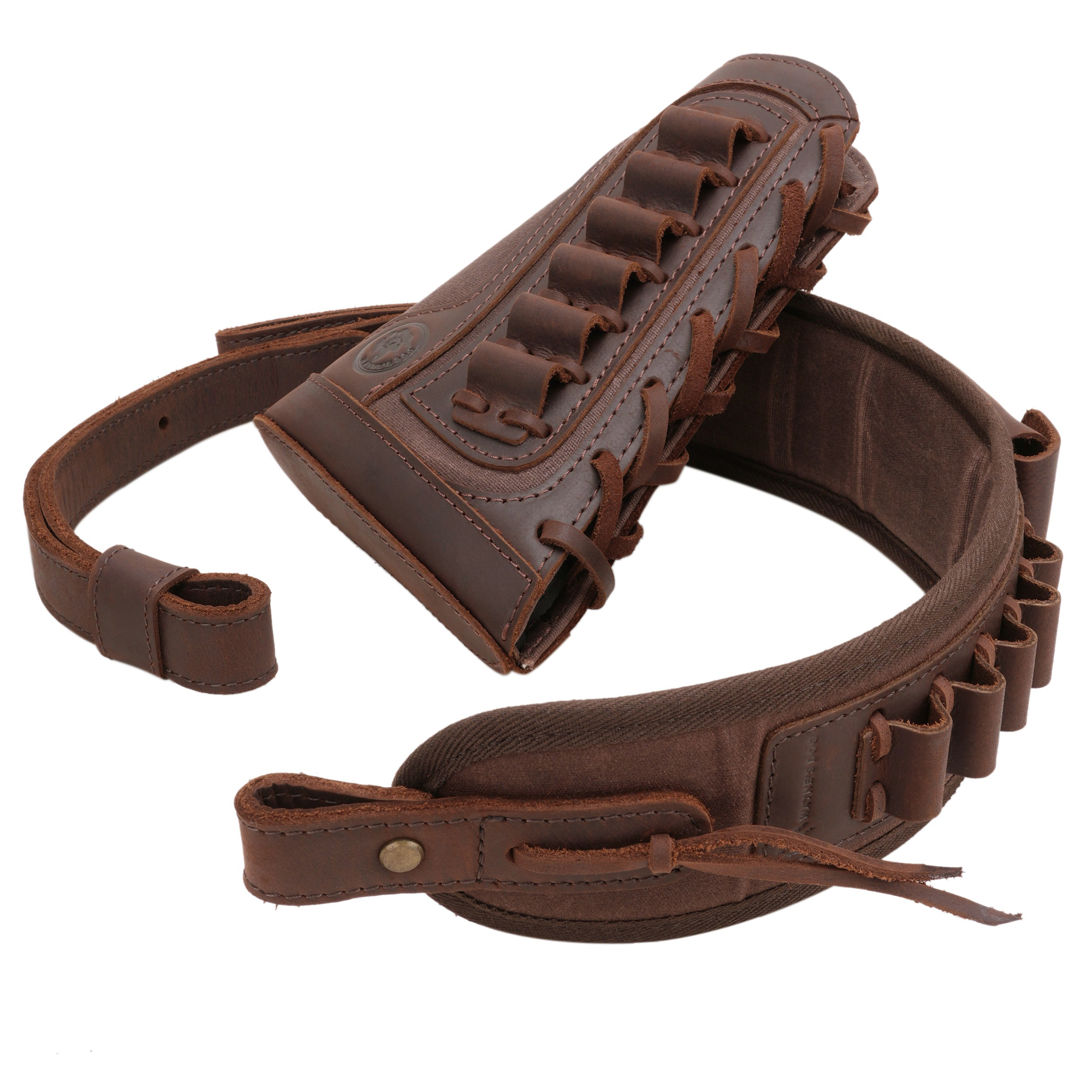 Tactical Leather Buttstock Amm - مراجعة Rifle Sling Swivel وسعره