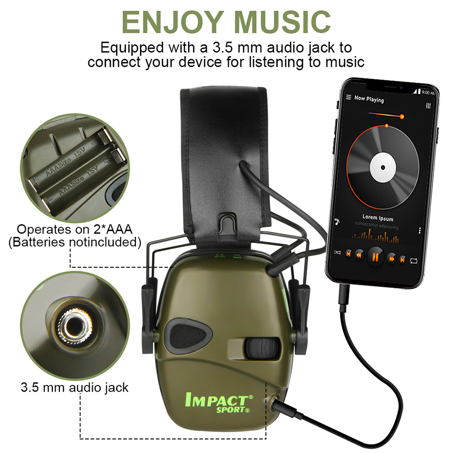 Earmuffs Active Headphones for - مراجعة Shooting Ear Muff وسعره