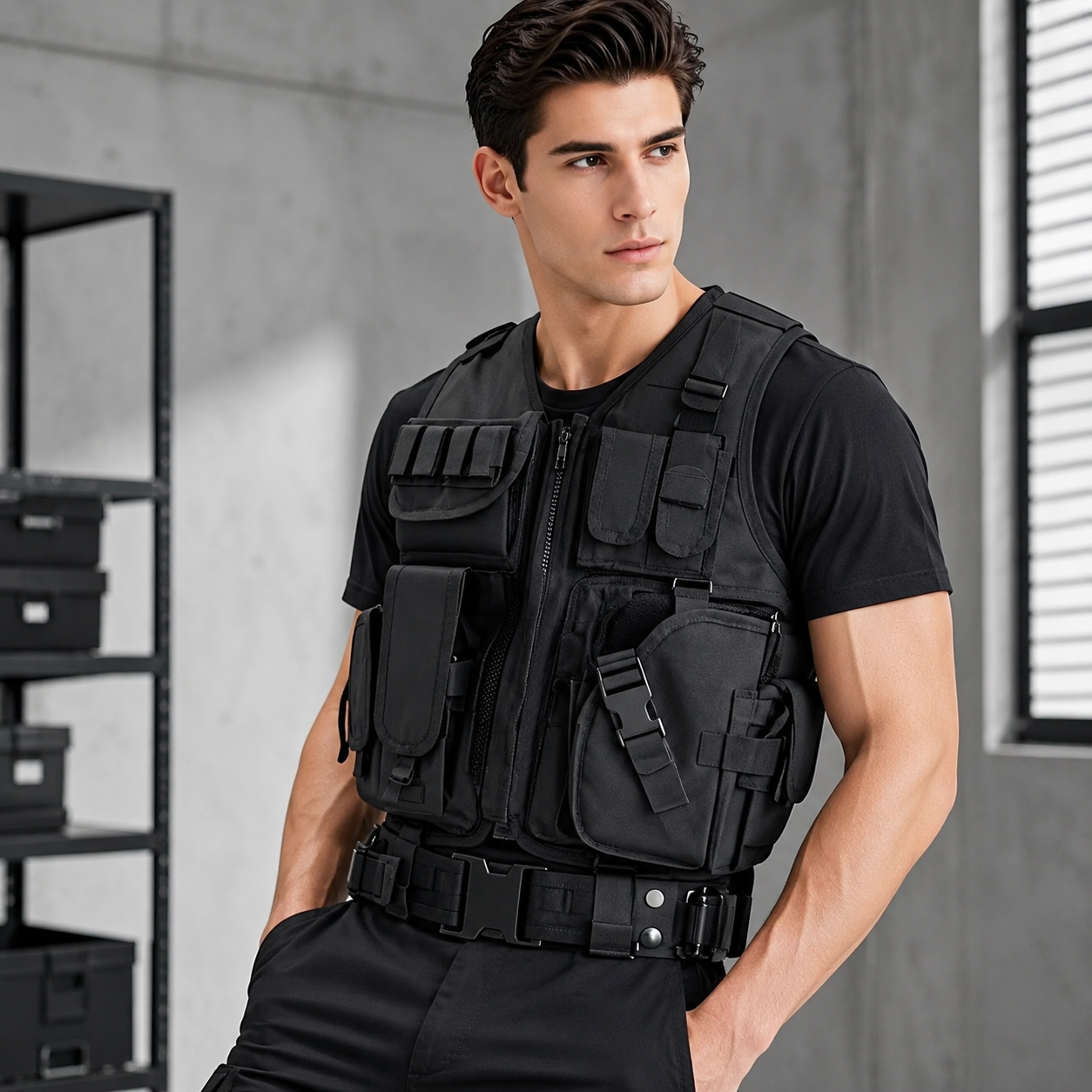 Adjustable Breathable Grid Tac - مراجعة Hunting Outdoor Jacket وسعره