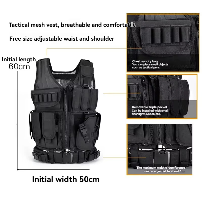 Adjustable Breathable Grid Tac - مراجعة Hunting Outdoor Jacket وسعره