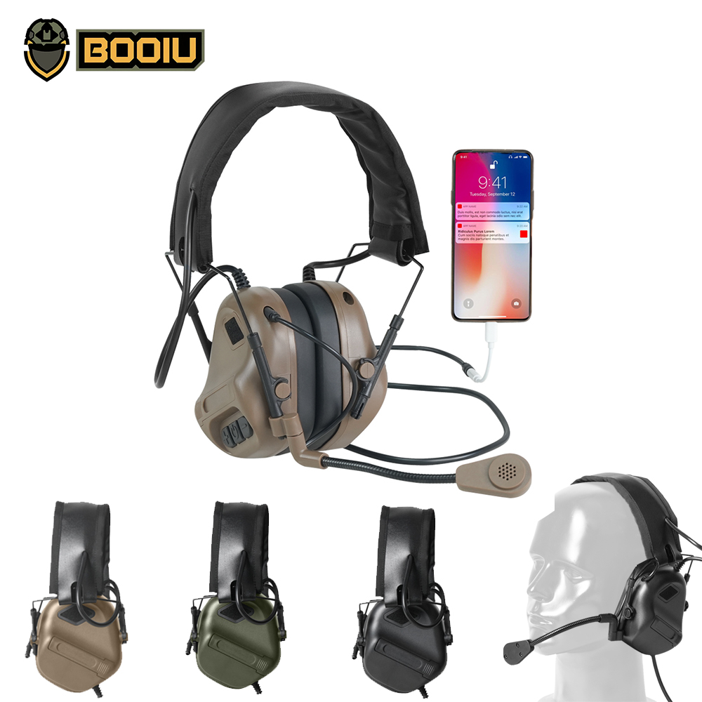 BOOIU Tactical Electronic Shoo - مراجعة Shooting Ear Muff وسعره