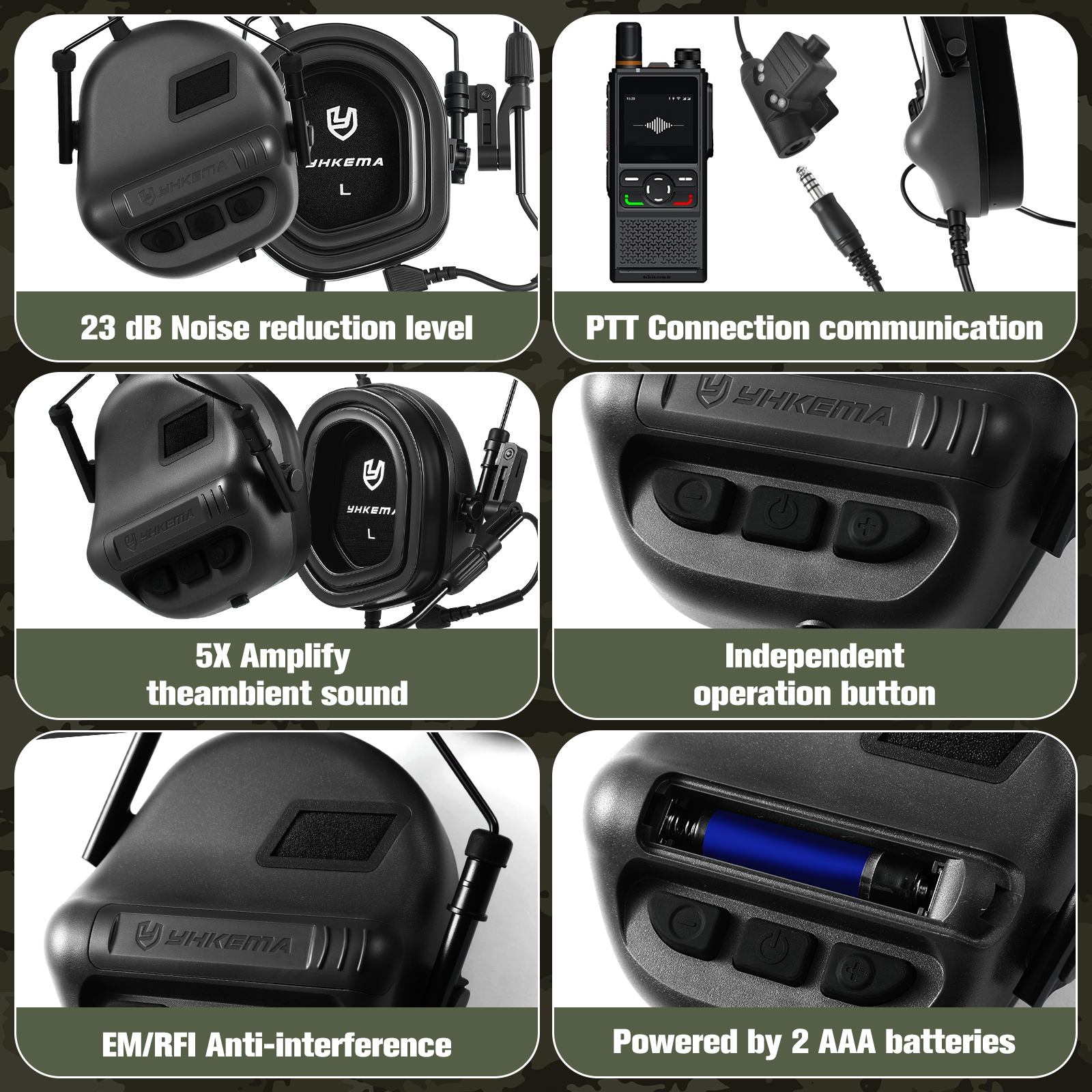 Tactical Headphones Helmet Com - مراجعة Shooting Ear Muff وسعره