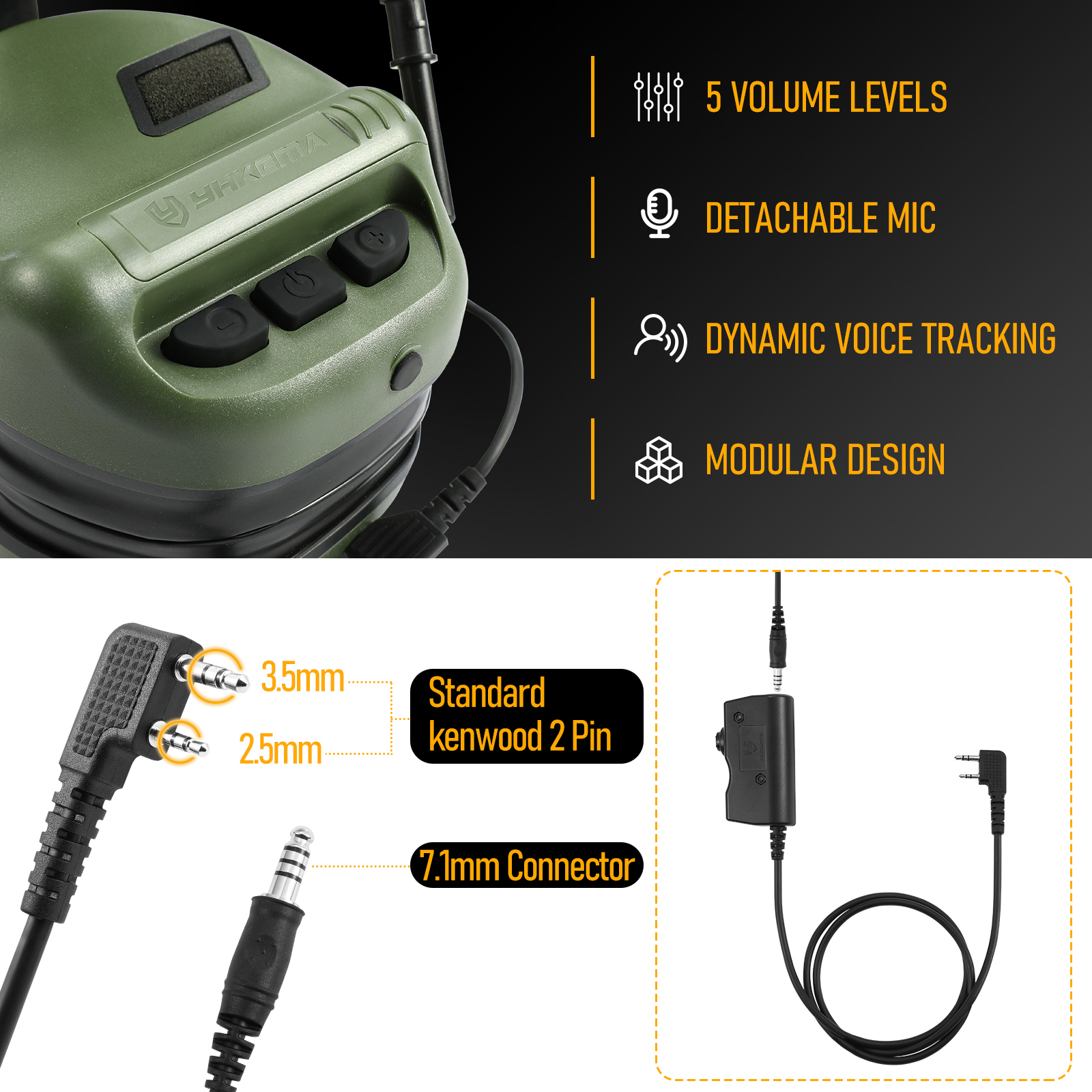 Tactical Headphones Helmet Com - مراجعة Shooting Ear Muff وسعره