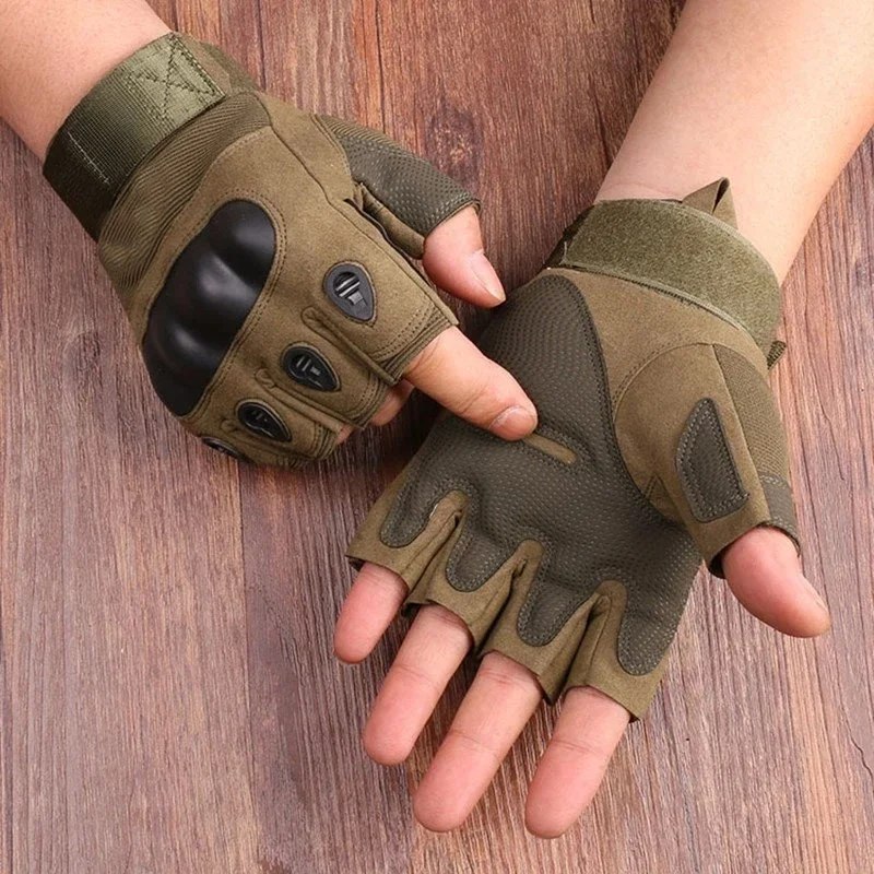 Half Finger Men's Gloves Outdo - مراجعة Outdoor Hunting Gloves وسعره
