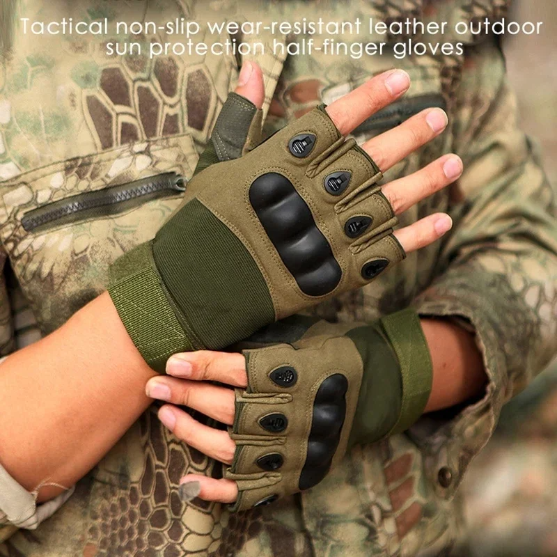 Half Finger Men's Gloves Outdo - مراجعة Outdoor Hunting Gloves وسعره