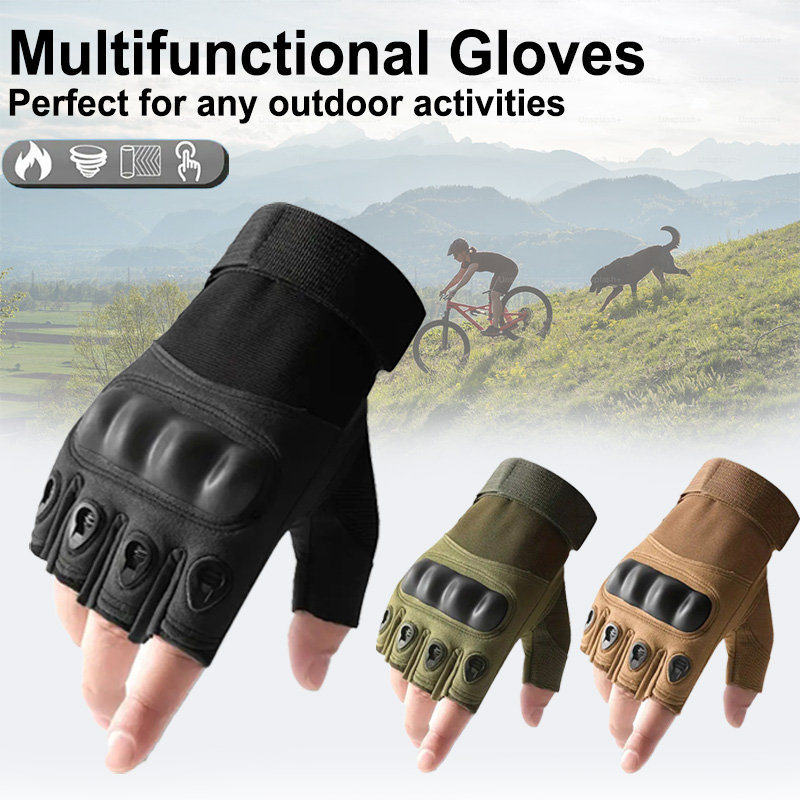 1Pair Tactical Fingerless Glov - مراجعة Outdoor Hunting Gloves وسعره