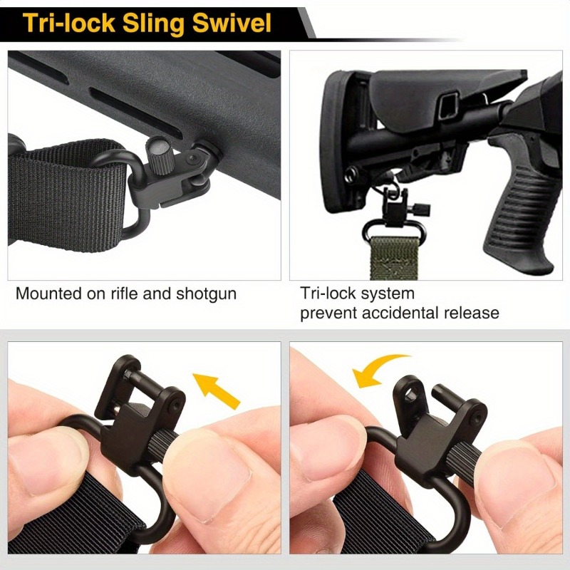 Shotgun Sling 550 Paracord Rif - مراجعة Rifle Sling Swivel وسعره