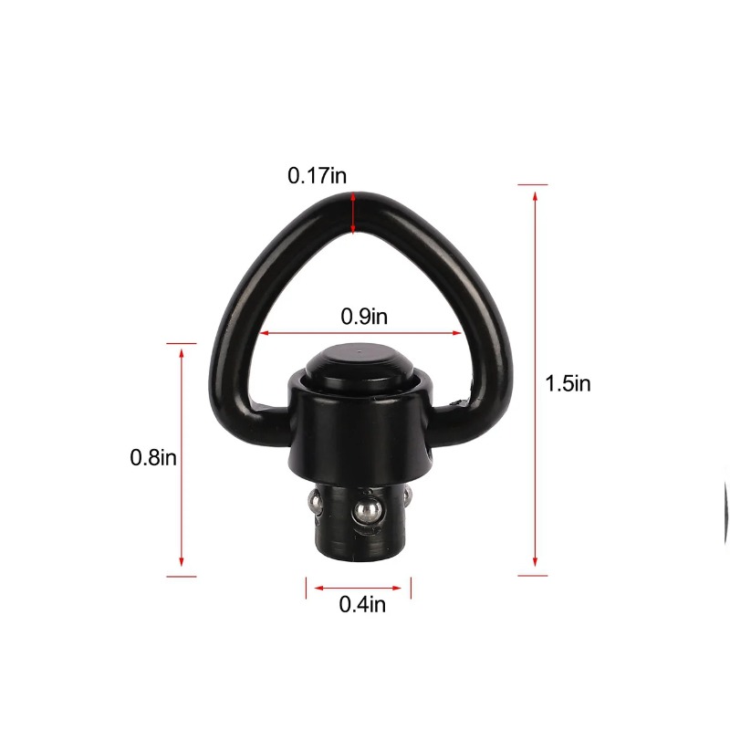 1/2PCS Rifle Push Button QD Re - مراجعة Rifle Sling Swivel وسعره