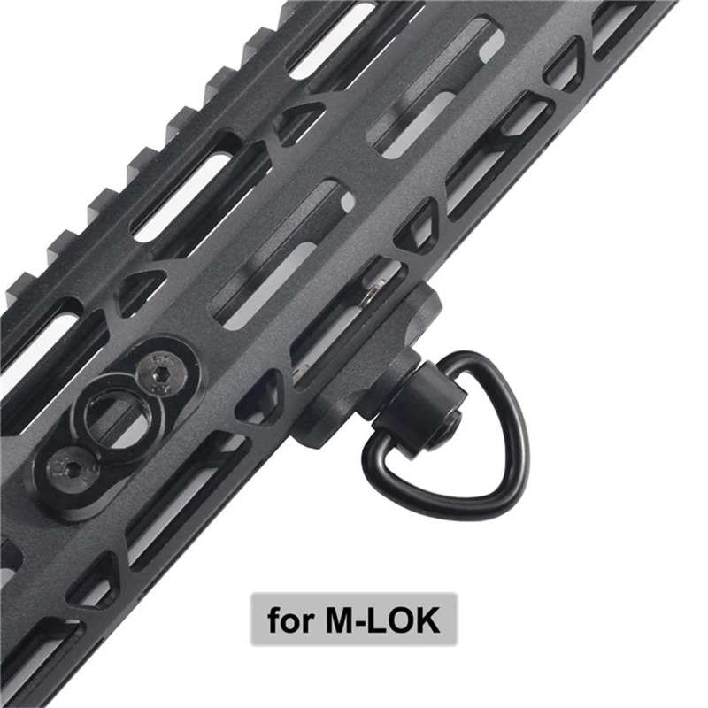 1/2PCS Rifle Push Button QD Re - مراجعة Rifle Sling Swivel وسعره