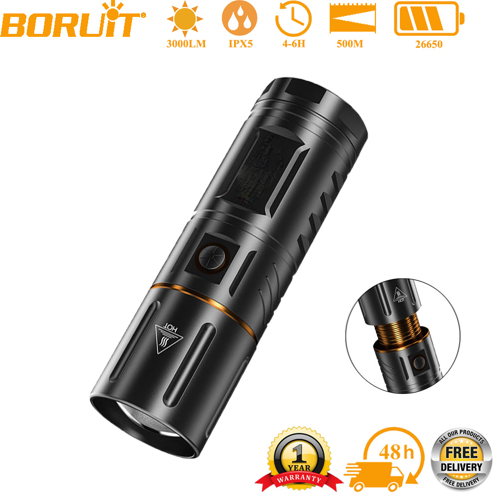 BORUiT Ultra Bright 3000LM LED - مراجعة Hunting Fishing Outdoor وسعره