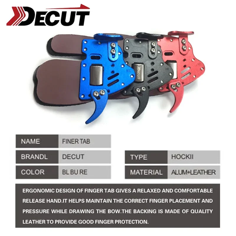 DECUT Archery Finger Tab Guard - مراجعة Outdoor Hunting Gloves وسعره